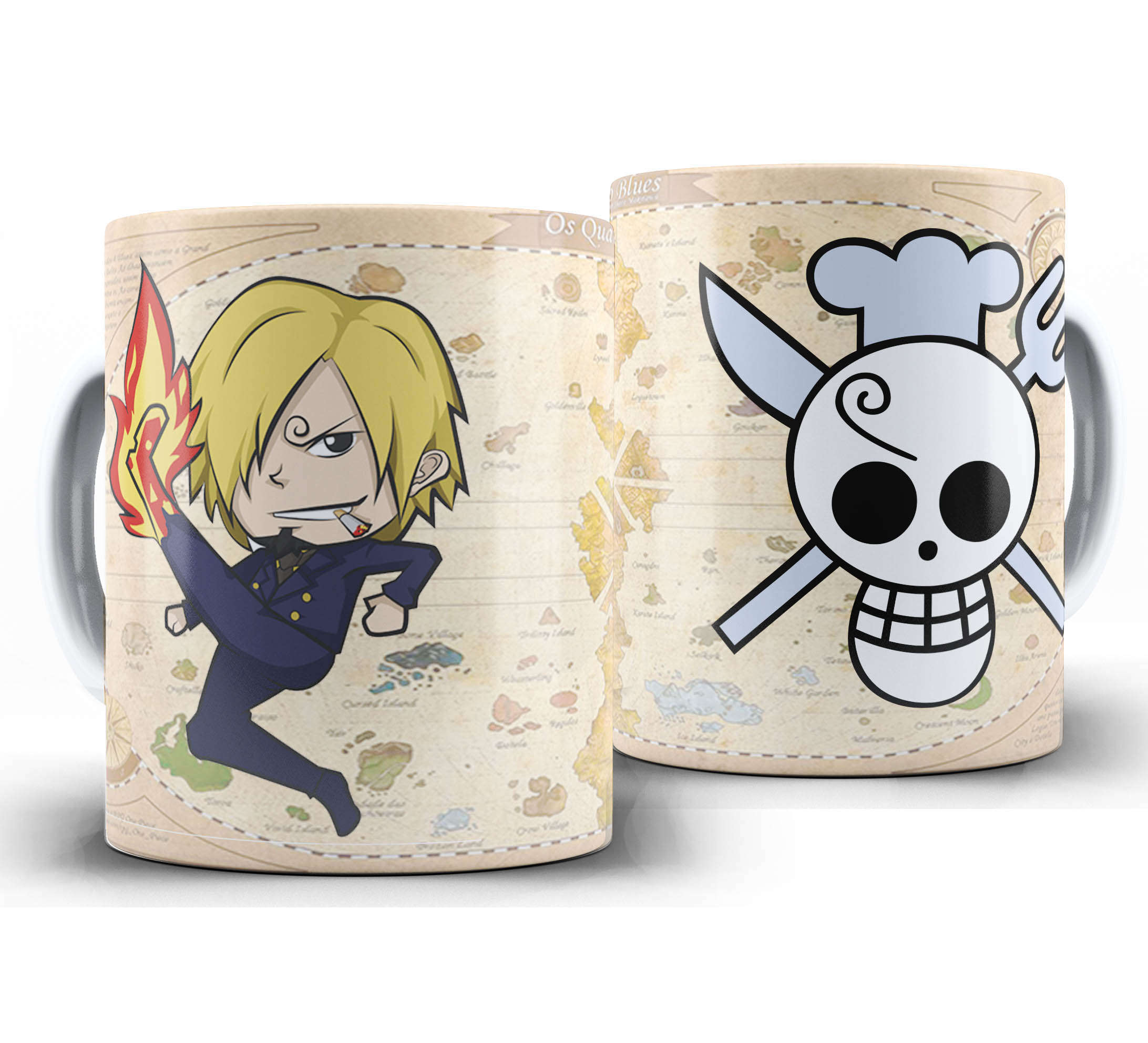 Caneca Anime - One Piece Chibi - Sanji